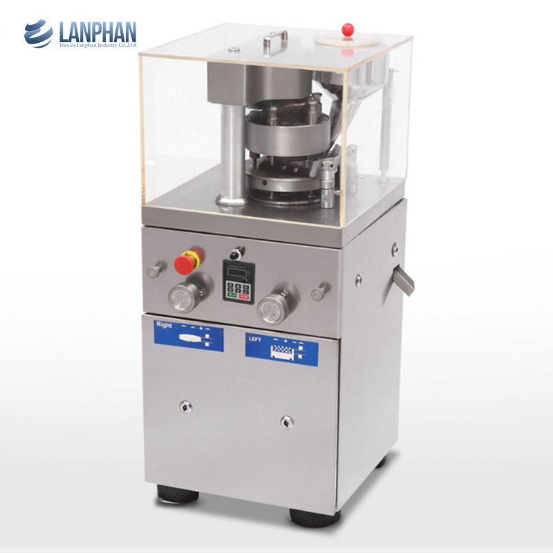 เครื่องกดยาเม็ดสมุนไพรแบบตั้งโต๊ะ 12 มม. อัตโนมัติหลายหมัดโรตารี 1.5KW