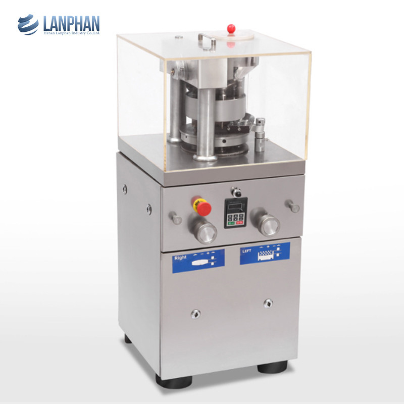 เครื่องกดยาเม็ดสมุนไพรแบบตั้งโต๊ะ 12 มม. อัตโนมัติหลายหมัดโรตารี 1.5KW