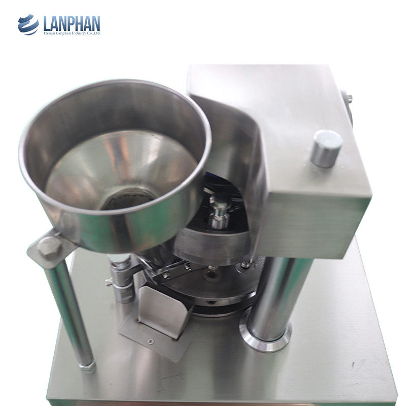เครื่องกดยาเม็ดสมุนไพรแบบตั้งโต๊ะ 12 มม. อัตโนมัติหลายหมัดโรตารี 1.5KW
