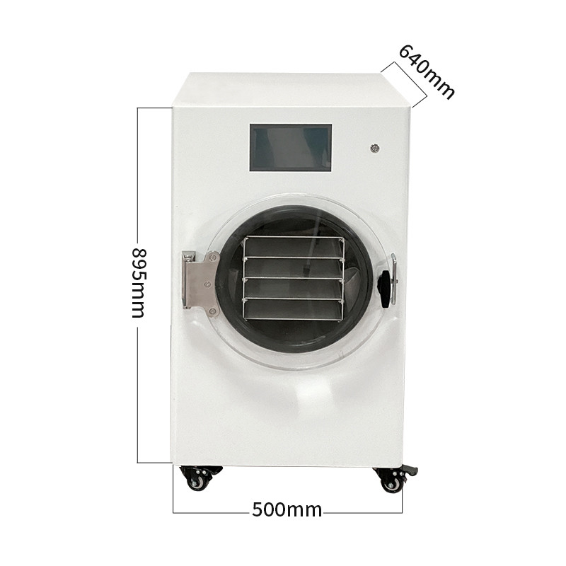 เครื่องทำแห้งแช่แข็งสูญญากาศขนาดเล็กในครัวเรือน Lyophilizer 2300W สำหรับเนื้อผลไม้อาหารสัตว์เลี้ยง 220v