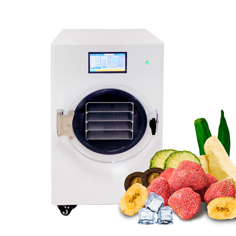 เครื่องทำแห้งแช่แข็งสูญญากาศขนาดเล็กในครัวเรือน Lyophilizer 2300W สำหรับเนื้อผลไม้อาหารสัตว์เลี้ยง 220v