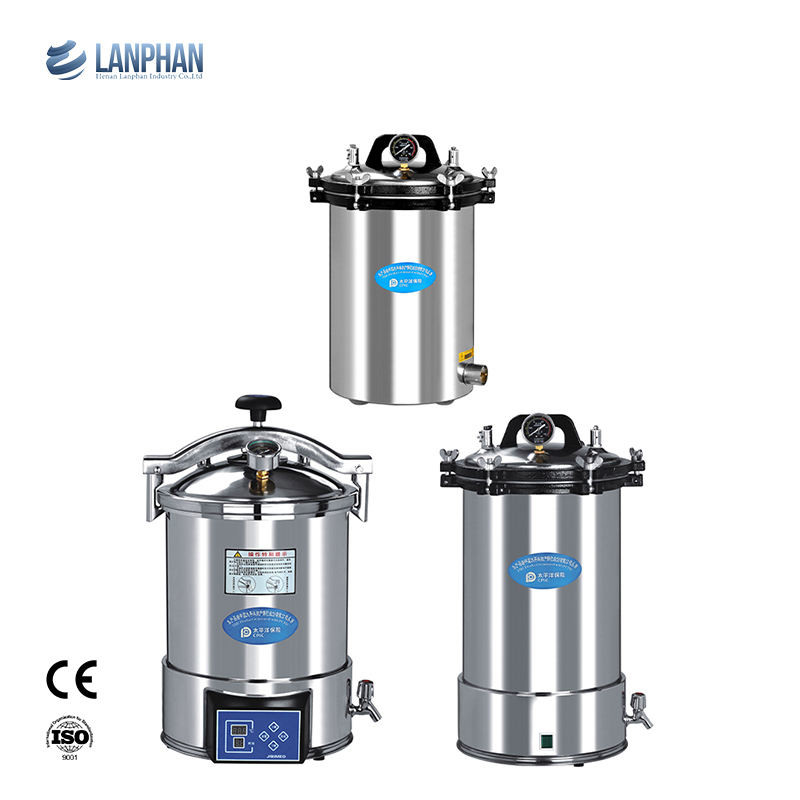 เครื่องนึ่งฆ่าเชื้อด้วยความร้อนไฟฟ้า 0.16 Mpa Portable Steam Autoclave