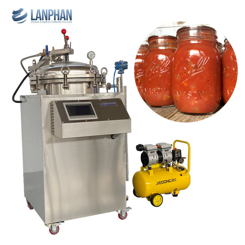 น้ําอาบน้ํา คอนเตอร์พริชชั่นแบบตั้ง รีทอร์ท ออโตคลาฟสําหรับอาหาร พร้อมบรรจุ Vakuum