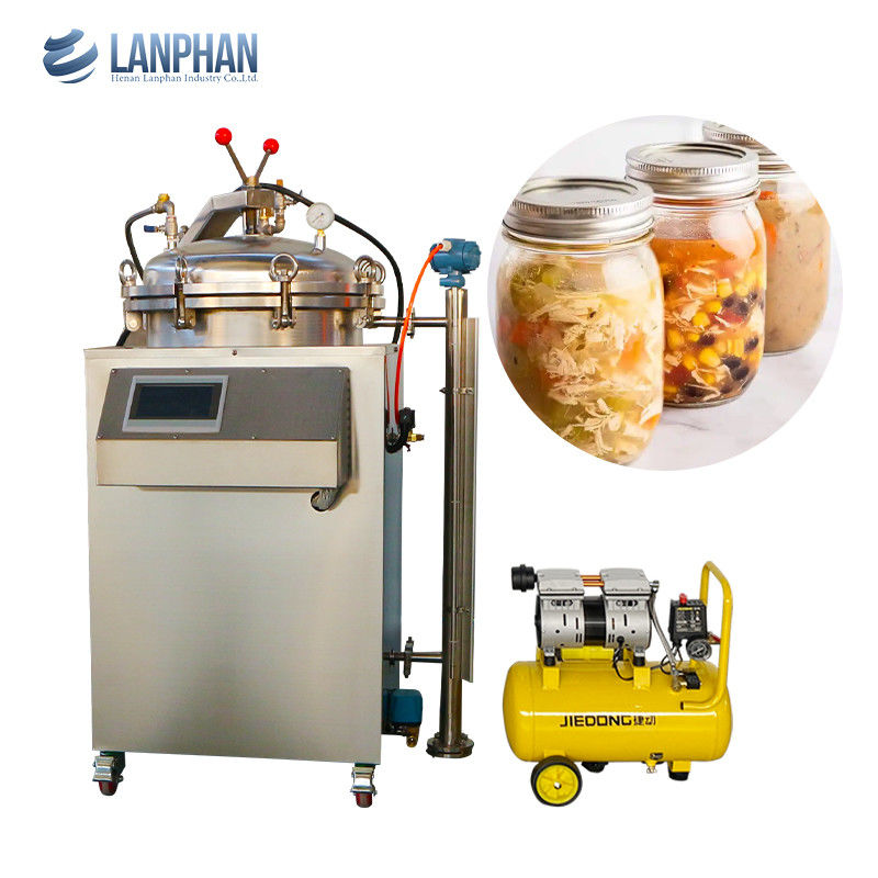 น้ําอาบน้ํา คอนเตอร์พริชชั่นแบบตั้ง รีทอร์ท ออโตคลาฟสําหรับอาหาร พร้อมบรรจุ Vakuum
