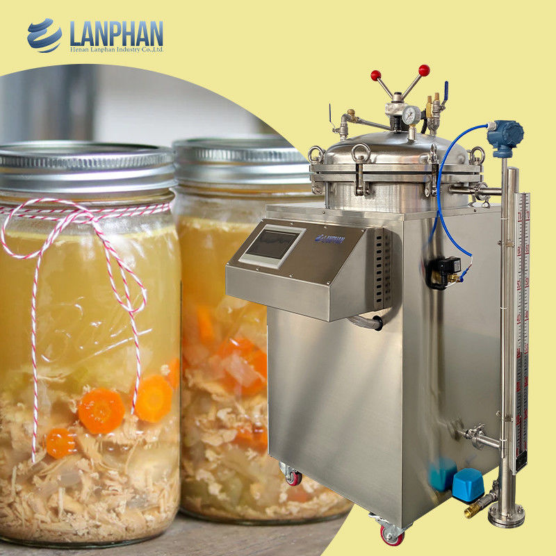 น้ําอาบน้ํา คอนเตอร์พริชชั่นแบบตั้ง รีทอร์ท ออโตคลาฟสําหรับอาหาร พร้อมบรรจุ Vakuum
