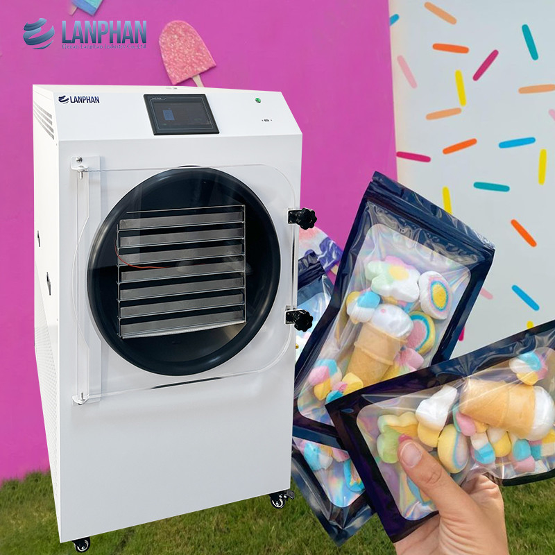 Lanphan 7-Tray Medium Home Freeze Dryer สีดํา สีขาว Freeze Dry At Home สําหรับผลไม้อาหาร