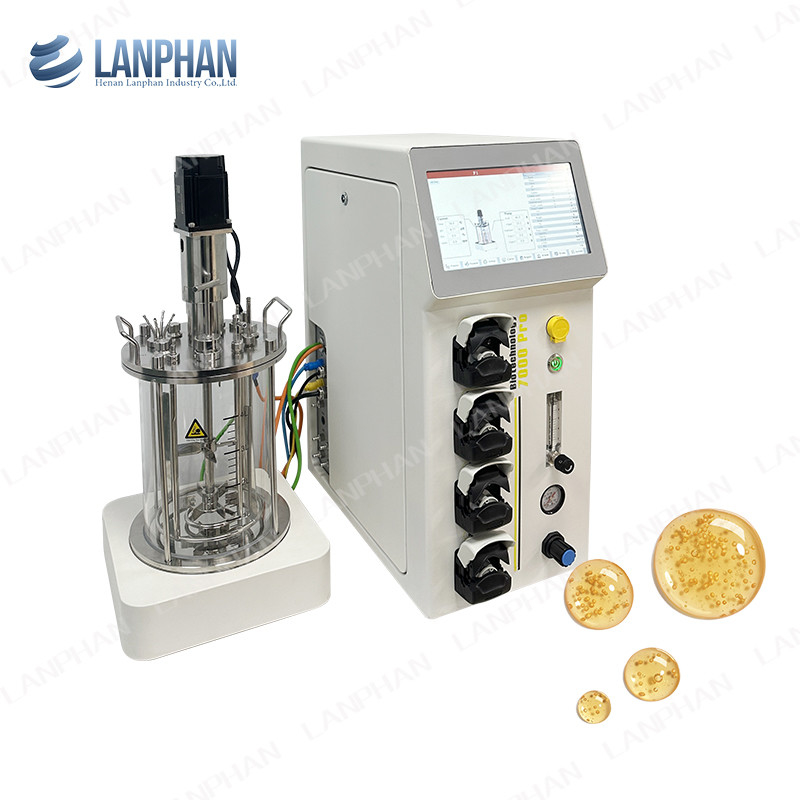 ยีสต์ สปิโรลินา กล่องห้องทดลอง Bioreactor Fermenter Bioreactor สัตว์ Cell Culture Bioreactor 10L/5L