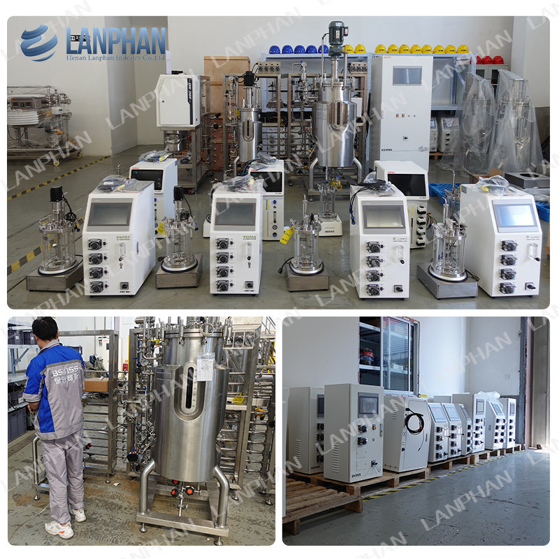 2l 5l 10l สปิรูลินาอัตโนมัติ ไขมันพืชชีวภาพกระจก Fermenter Bioreactor สําหรับพืชชีวภาพเซลล์