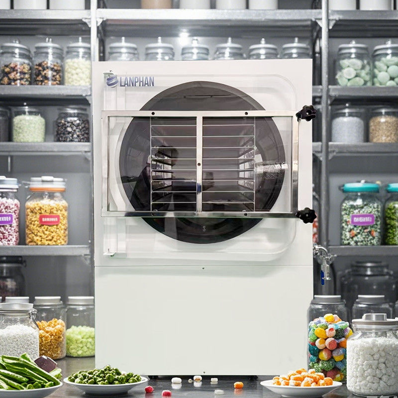 อุตสาหกรรม 60-70กิโลกรัม 18 ตู้ 5m2 เครื่องแห้งอาหารแบบแช่แข็งสําหรับผลไม้ ผัก กาแฟ นม ไข่