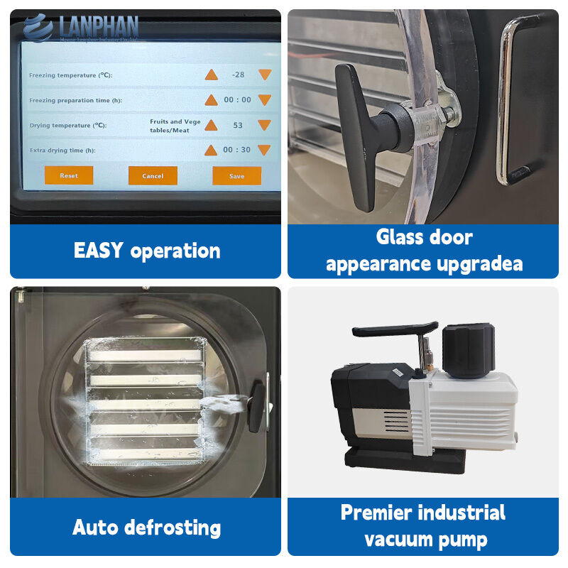 4-6KG อัตโนมัติ อาหารเล็ก ผลไม้ เนื้อ วาคูม เครื่องแห้งเย็นสําหรับการใช้ในบ้าน