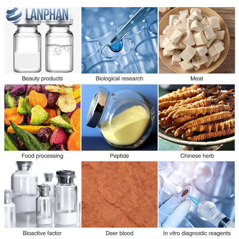 เครื่องอบแห้งแบบแช่เยือกแข็งในห้องปฏิบัติการสำหรับสูญญากาศสำหรับสูตรผลิตภัณฑ์ชีวภาพ เภสัชกรรม อาหาร