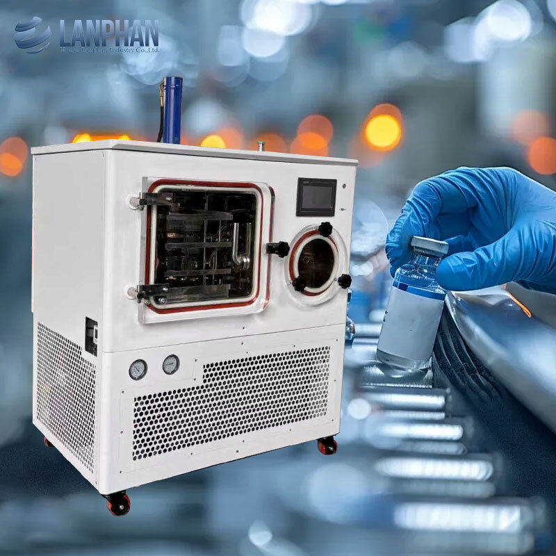 0.3m2 ห้องปฏิบัติการ วาคูม เครื่องแห้งแบบแช่แข็ง เครื่องผสมน้ําแข็งขนาดนักทดลอง สําหรับยาฉีดวัคซีน