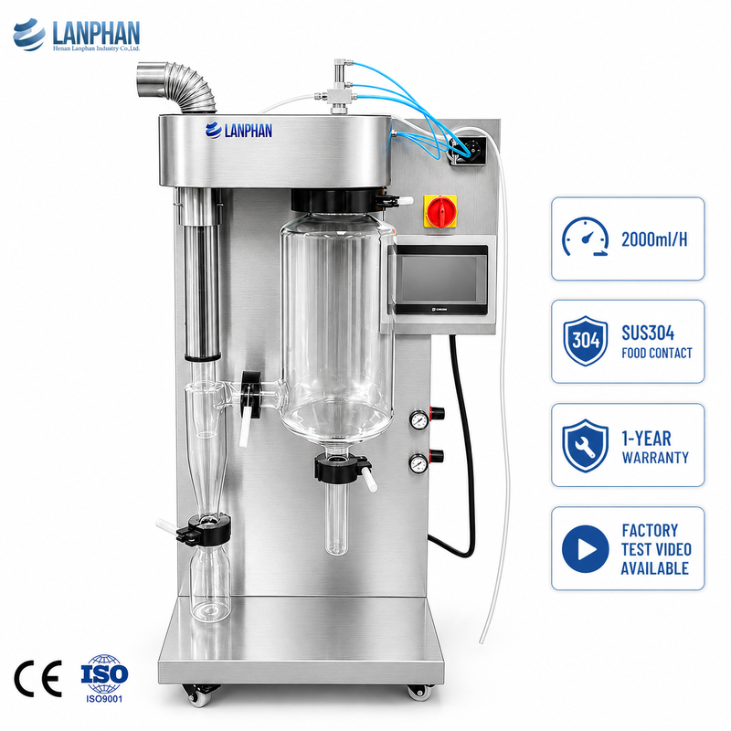 เครื่องเป่าเครื่องเป่าห้องปฏิบัติการขนาดเล็ก สําหรับ R & D & มหาวิทยาลัย