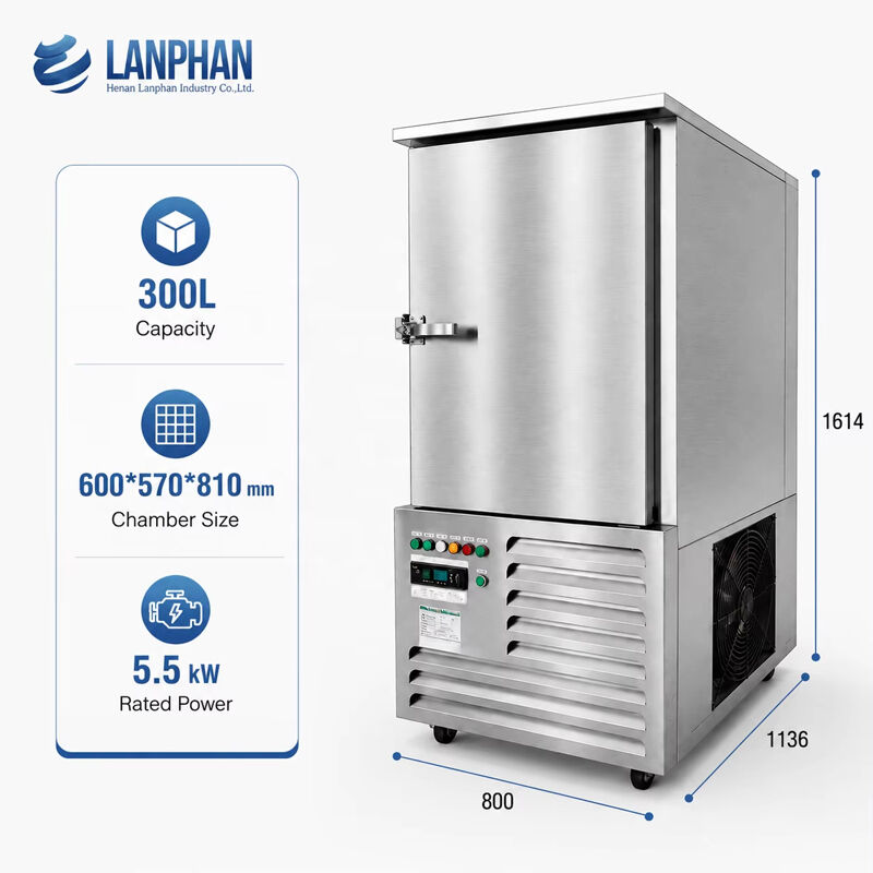 300L -80C เครื่องต้มเย็นขนาดใหญ่สําหรับการประมง 10 ตู้ สแตนเลส เครื่องต้มเย็นอาหารทะเลที่ลึกเร็ว