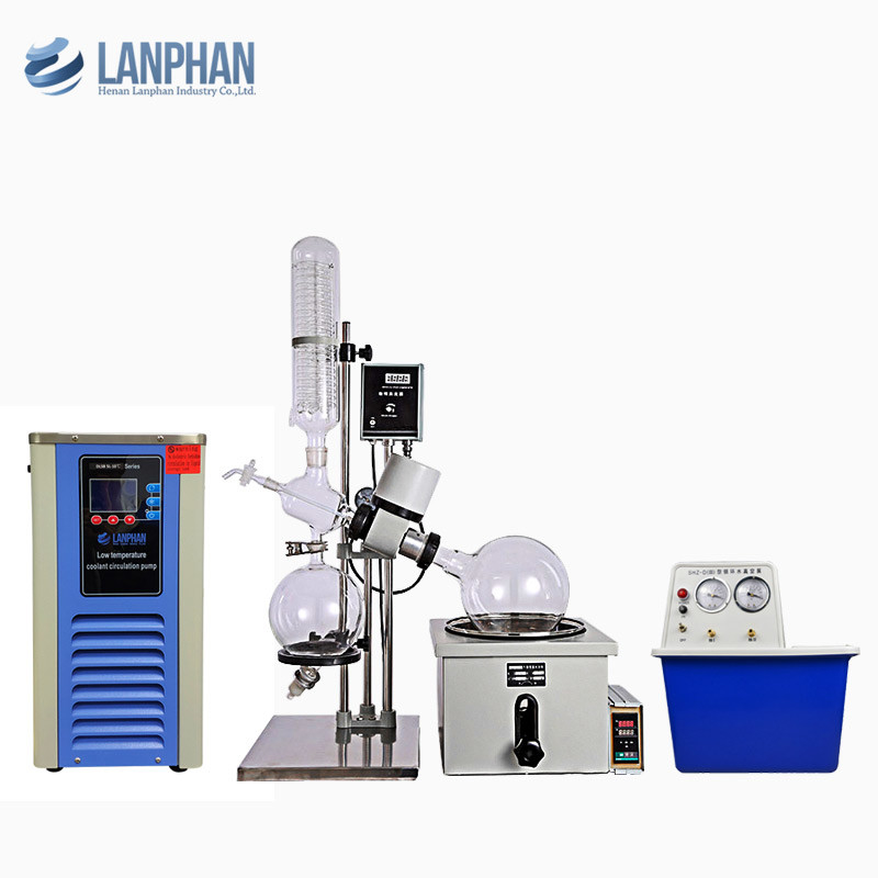 อุปกรณ์การกลั่นของจีน Rotovap 5L 10L 20L 50L ราคาเครื่องระเหยแบบโรตารี่สุญญากาศ