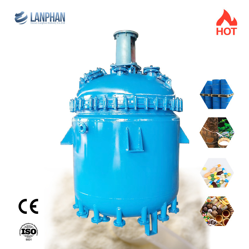 300L Lab Glass Enamel Reactor การเชื่อมอัตโนมัติเครื่องปฏิกรณ์แบบเรียงรายด้วยแก้วอุณหภูมิสูง