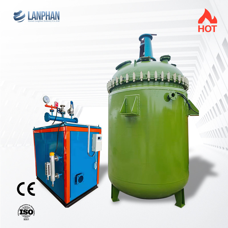 300L Lab Glass Enamel Reactor การเชื่อมอัตโนมัติเครื่องปฏิกรณ์แบบเรียงรายด้วยแก้วอุณหภูมิสูง