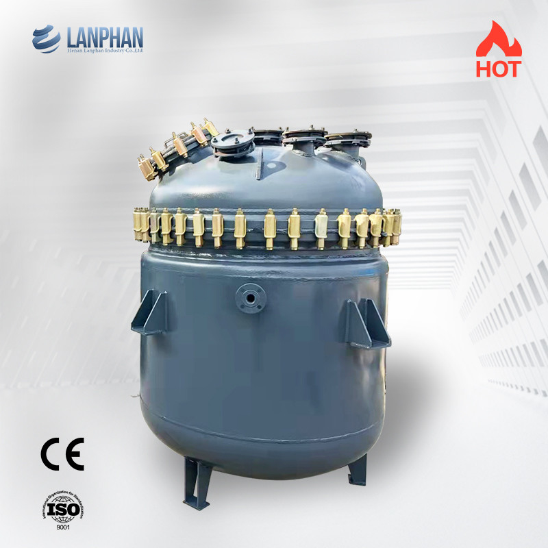 300L Lab Glass Enamel Reactor การเชื่อมอัตโนมัติเครื่องปฏิกรณ์แบบเรียงรายด้วยแก้วอุณหภูมิสูง