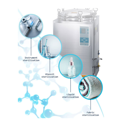 อาหาร 100 ลิตร Autoclaves เครื่องนึ่งฆ่าเชื้อด้วยไอน้ำแรงดันสูงทางการแพทย์ 0.23 Mpa