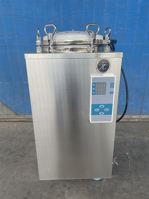 เครื่องนึ่งขวดนมแบบแนวตั้งในห้องปฏิบัติการ Autoclave Portable Hospital Medical