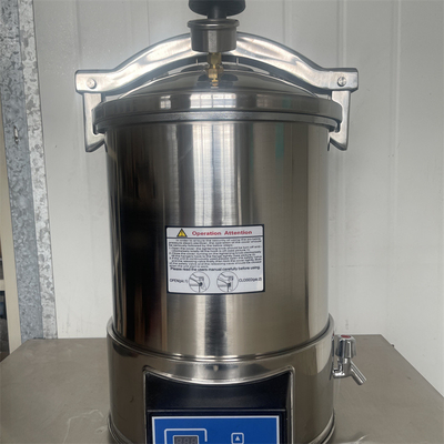 ห้องปฏิบัติการทางการแพทย์ทันตกรรมหม้อนึ่งฆ่าเชื้อแบบพกพา 18L 24L เครื่องทำความร้อนไฟฟ้า