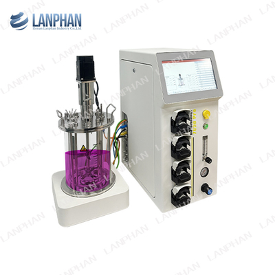 0.25L-15L โรงงาน Bioreactor กระจก Bioreactor ห้องปฏิบัติการ Bioreactor อุปกรณ์สําหรับการเพาะเลี้ยงเซลล์