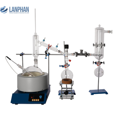 เครื่องทำความร้อนในห้องปฏิบัติการ Essential Oil Lab Short Path Distillation Unit 5L