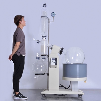 120rpm 50L Double Experimental Lab เครื่องระเหยแบบหมุน 60W